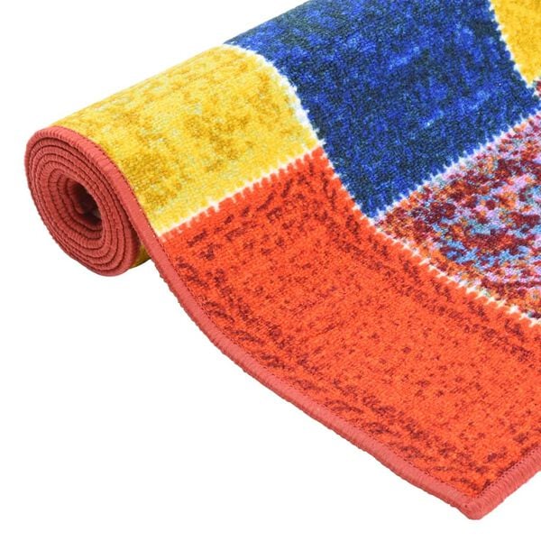vidaXL Tapis de couloir Multicolore 80x600 cm