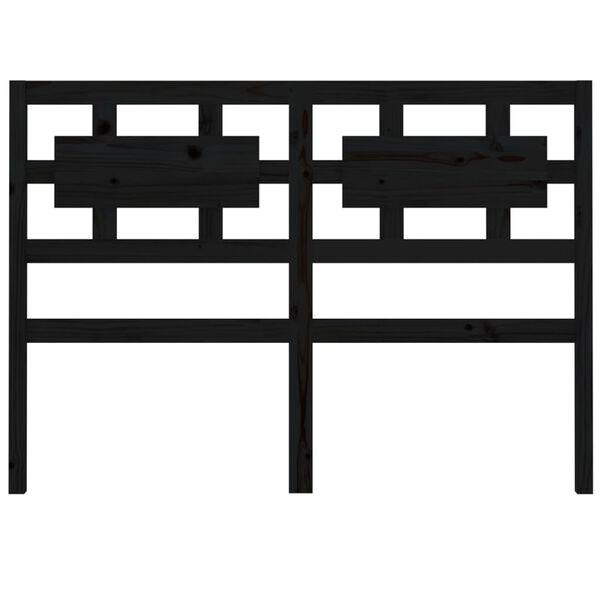 vidaXL Tête de lit Noir 185,5x4x100 cm Bois massif de pin