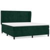 vidaXL Sommier &agrave; lattes de lit et matelas Vert fonc&eacute; 160x200cm Velours