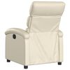 vidaXL Fauteuil inclinable en similicuir cr&egrave;me