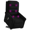 vidaXL Fauteuil de massage inclinable Noir Tissu