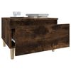 vidaXL Tables d'appoint 2 pcs Chêne fumé 50x46x35 cm Bois ingénierie