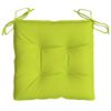 vidaXL Coussins de chaise lot de 2 vert brillant 40x40x7 cm