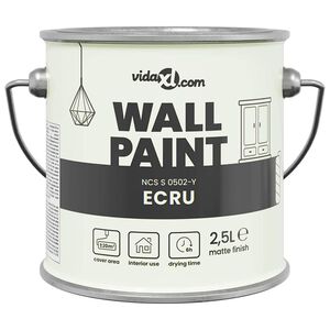 vidaXL Peinture murale Marron 2,5 L Impression murale