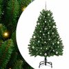 vidaXL Sapin de No&euml;l artificiel 150 cm 150 LED Blanc chaud Vert