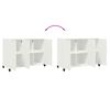 vidaXL Buffet blanc 100,5x39x72 cm acier
