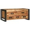 vidaXL Table basse Marron 90 x 50 x 38 cm Bois d'Acacia Massif