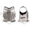 vidaXL Cuirasse d'armure corporelle chevalier m&eacute;di&eacute;val Argent&eacute; Acier
