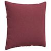 vidaXL Coussins de canap&eacute; 2 pcs Bordeaux 80 x 80 cm tissu