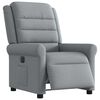vidaXL Fauteuil inclinable électrique Gris clair Tissu