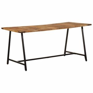 vidaXL Table &agrave; manger 160x80x75 cm bois de manguier massif