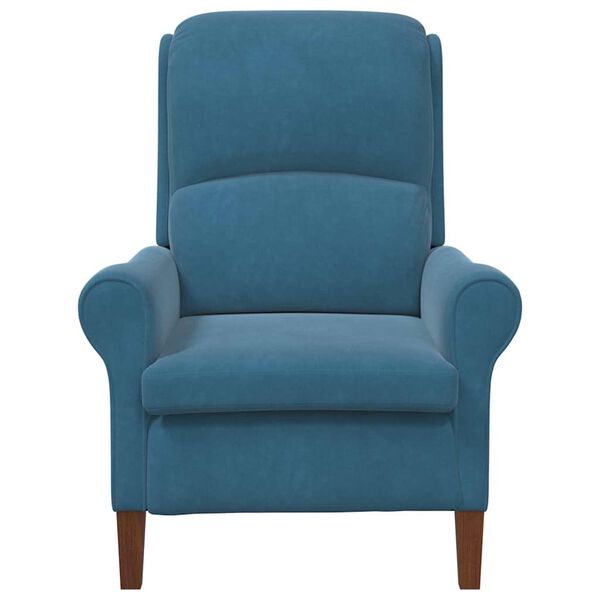vidaXL fauteuil Bleu 76 x 94 x 102 cm Velours