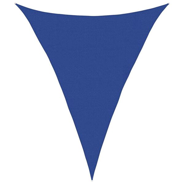 vidaXL Voile d'ombrage 160 g/m² triangulaire bleu 4x5x5 m PEHD