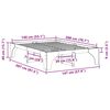 vidaXL Cadre de lit Marron 140 x 200 cm Pin massif