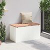 vidaXL Banc de jardin Blanc 80 x 40 x 43 cm Acier
