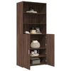 vidaXL Buffet haut ch&ecirc;ne marron 80x42,5x185 cm bois d'ing&eacute;nierie