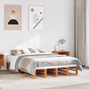 vidaXL Cadre de lit sans matelas cire marron 150x200cm bois pin massif