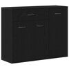 vidaXL Buffet en ch&ecirc;ne noir 88x30x70 cm bois d'ing&eacute;nierie