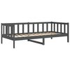 vidaXL Lit de jour sans matelas gris bois de pin massif 90x200 cm