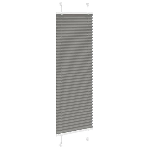 vidaXL Store pliss&eacute; anthracite 45x100 cm largeur du tissu 44,4 cm