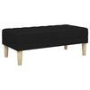 vidaXL Ensemble de Canapés 2 pcs Noir 173 x 131 x 67 cm tissu
