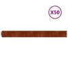 vidaXL Bordures de pelouse 50 pcs 10x103 cm acier corten flexible