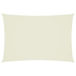 vidaXL Voile de parasol tissu oxford rectangulaire 3x5 m cr&egrave;me