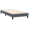 vidaXL Sommier &agrave; lattes de lit et matelas et LED gris fonc&eacute; 80x220 cm velours