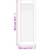vidaXL Portes d'armoire &agrave; persiennes 2pcs blanc 99,3x39,4cm pin massif