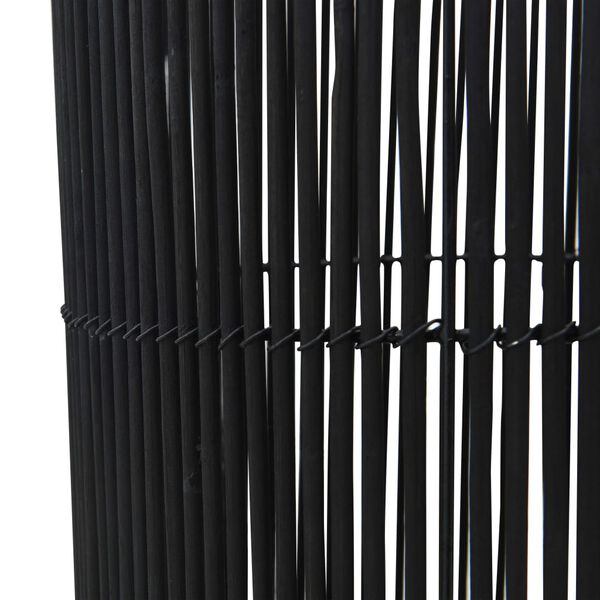 vidaXL Lampadaire sur pied Osier Noir 84 cm E27