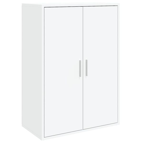 vidaXL Buffets 2 pcs blanc 60x31x84 cm bois d'ing&eacute;nierie