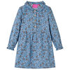 Robe pour enfants &agrave; manches longues bleu essence 104