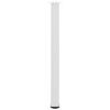 vidaXL Pieds de table de bar 4 pi&egrave;ces Blanc 100-102 cm Acier