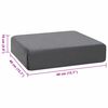 vidaXL Coussin d&rsquo;assise Gris 40 x 40 x 10 cm Mousse PU