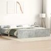 vidaXL Cadre de lit sans matelas gris b&eacute;ton 180x200 cm