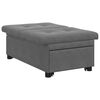 vidaXL Canap&eacute;-lit escamotable Gris fonc&eacute; 194 x 67 x 82 cm Microfibre