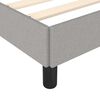 vidaXL Cadre de lit sans matelas gris clair 120x190 cm tissu