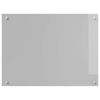 vidaXL Protection de cuisine Gris clair 80 x 60 x 0,6 cm verre trempé