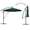 vidaXL Parasol Vert 294 x 294 x 248 cm Polyester et Aluminium