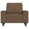 vidaXL Fauteuil avec repose-pied Marron 60 cm Tissu