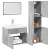 vidaXL Ensemble de meubles de salle de bain 3 pcs gris b&eacute;ton