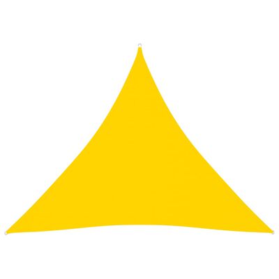 vidaXL Voile de parasol Tissu Oxford triangulaire 4,5x4,5x4,5 m Jaune