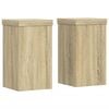 vidaXL Supports pour plantes 2 pcs ch&ecirc;ne sonoma bois d'ing&eacute;nierie