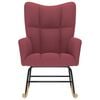 vidaXL Chaise à bascule Rouge bordeaux Tissu