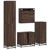 vidaXL Ensemble de meubles de salle de bain 4 pcs chêne marron