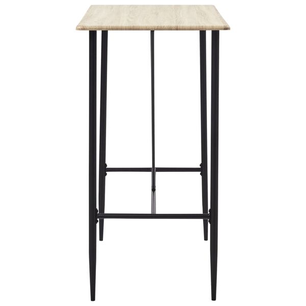 vidaXL Ensemble de bar 5 pcs Plastique Gris