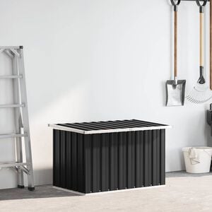 vidaXL Bo&icirc;te de rangement de jardin Anthracite 109x67x65 cm