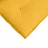 vidaXL Coussin de Dos Jaune clair 60 x 50 cm Tissu en velours c&ocirc;tel&eacute;