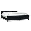 vidaXL Sommier &agrave; lattes de lit avec matelas noir 200x210 cm Velours