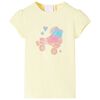 T-shirt pour enfants jaune tendre 140